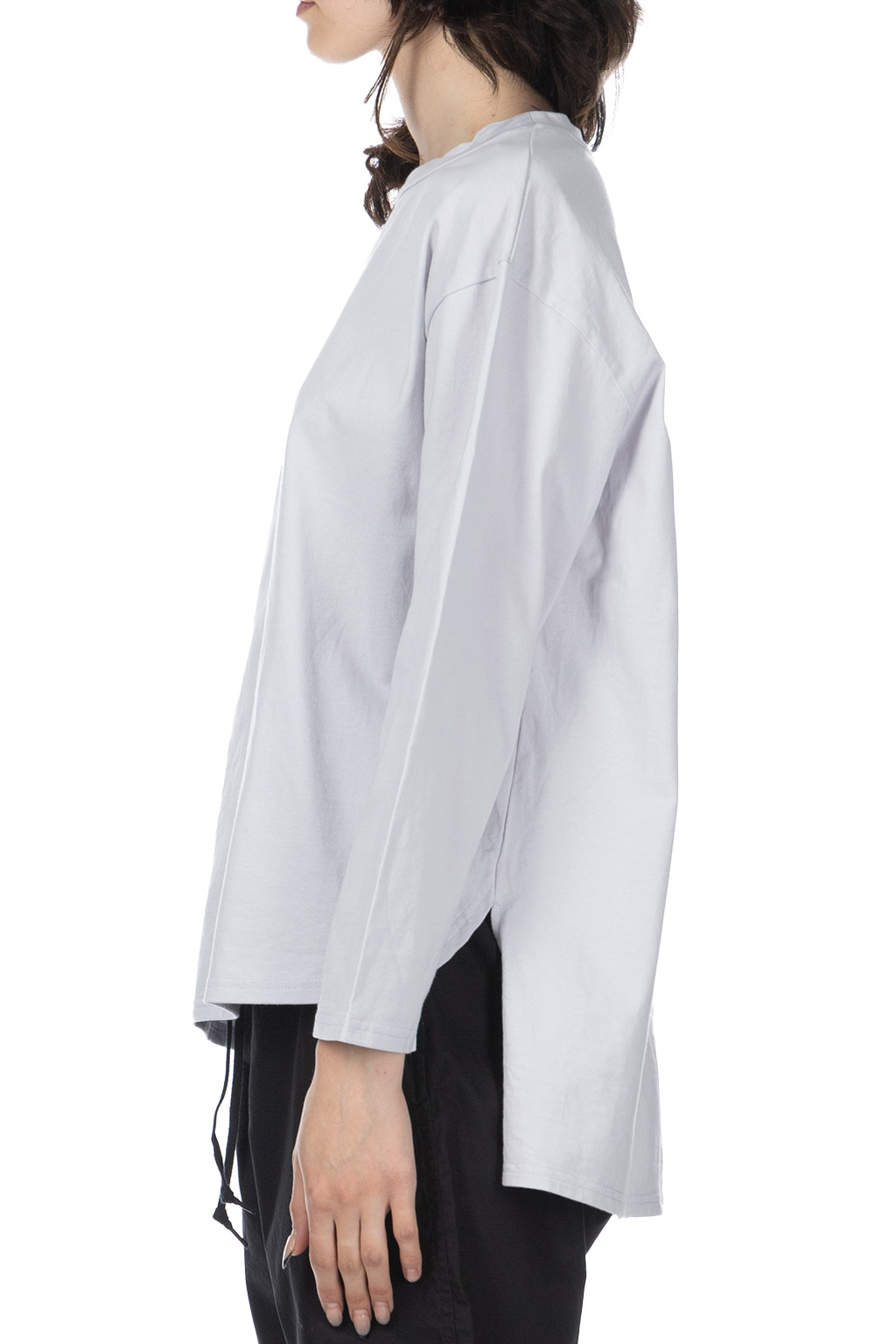 NARU  - Jersey Crewneck Pullover - Light Grey